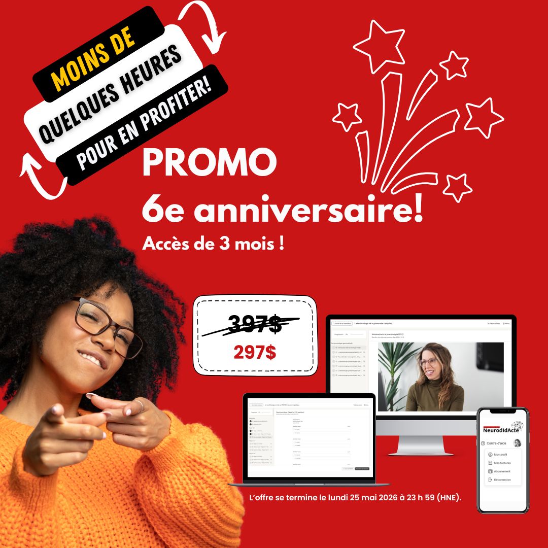 TECFÉE | Code linguistique | 6ᵉ anniversaire | 3 mois