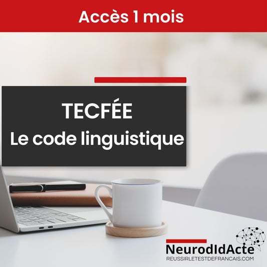(1 mois)_CODE LINGUISTIQUE_ Cours de perfectionnement en français écrit – TECFÉE et autres tests de français