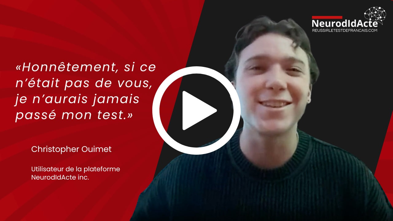 Charger la vidéo : Témoignage de Christopher