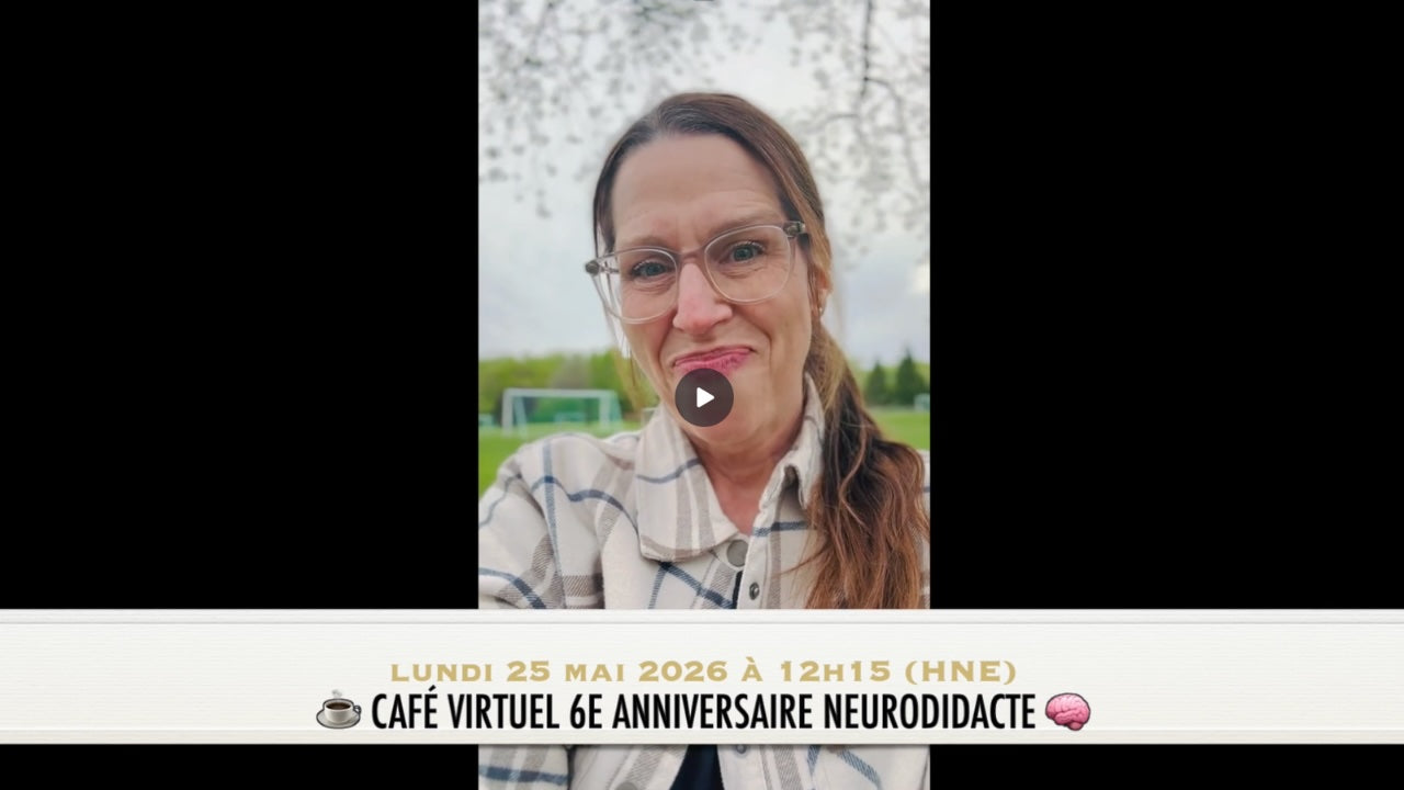 Charger la vidéo : Invitation au café virtuel 6e anniversaire de Neurodidacte