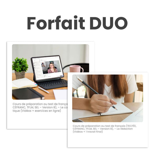 Forfait DUO: la rédaction + le code linguistique, formations de NeurodIdacte