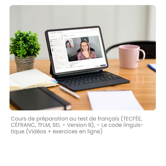 Cours de préparation au test de français (TECFÉE, CÉFRANC, TFLM, SEL – Version B), Le code linguistique. Avec vidéo et exercices en ligne. 