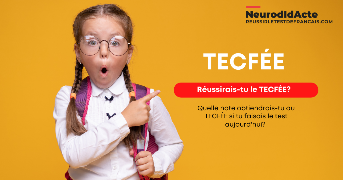 Réussirais-tu le TECFÉE? Quelle note obtiendrais-tu au test de français si tu faisais le test aujourd'hui? NeurodIdActe