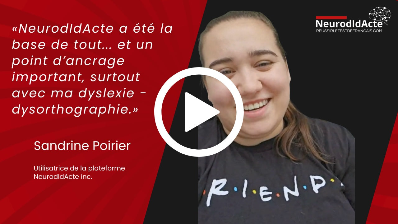 Charger la vidéo : Témoignage de Sandrine