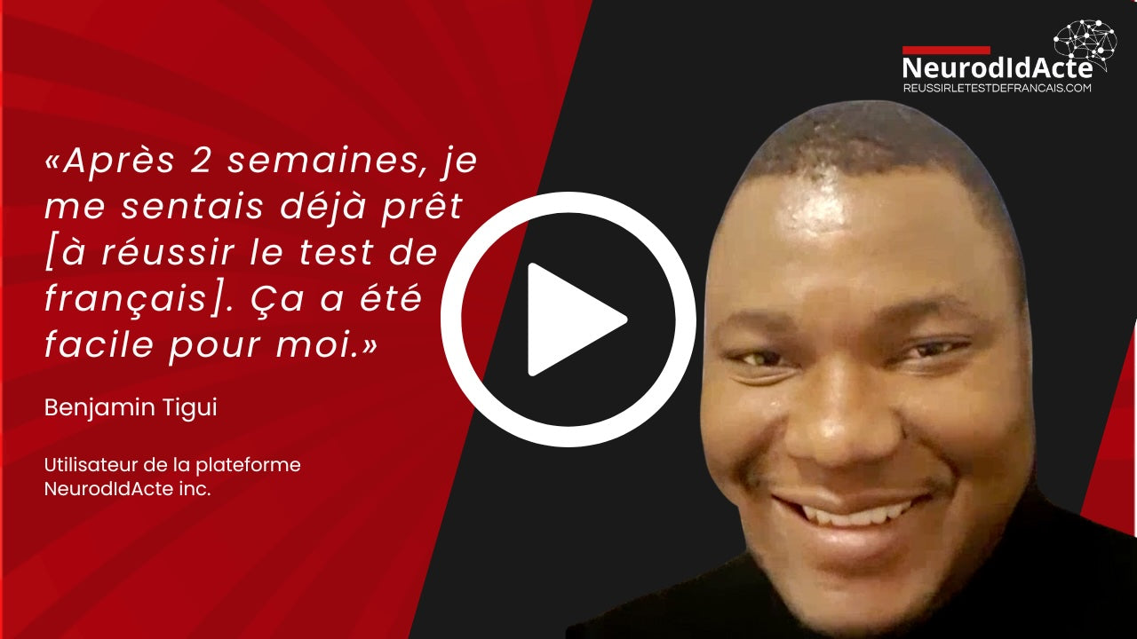 Charger la vidéo : Témoignage de Benjamin Tigui